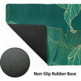 thumbnail image 5 of Tropical Leaf Mouse Pad 35.4 X 15.7 Inch XXL Green Gold Banana Leaf Print Full Desk Mousepad Extended Large Non-Slip Rubber Base Keyboard Mat with Stitched Edges for Gaming Office, 5 of 5