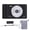 Black, variant on M Buder Digital Camera 50MP Dual Lens 2.4 Inch Screen Portable Compact Point and Shoot Camera for Kids Students Vlogging, Pink (4.33 inches / 11 cm)