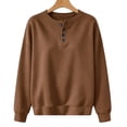 thumbnail image 4 of Maplenight Women's Henley Sweatshirt Long Sleeve Casual Pullover Loose Fit Sweatshirts Tops with Pockets, 4 of 4