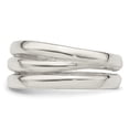 thumbnail image 4 of 925 Sterling Silver Solid Fancy Ribbed Ring Size 6 - 5.5 Grams -  Jewelry Gift for Mom, 4 of 5