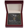 thumbnail image 1 of To My Wife Always be By Your Side Delicate Heart Necklace, 1 of 8