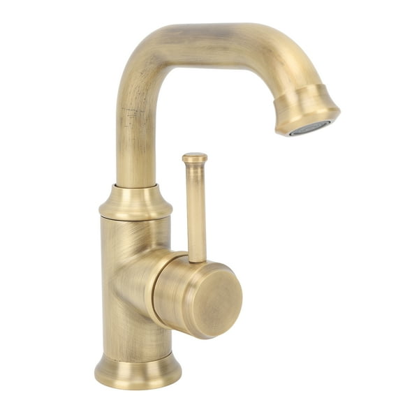 G1/2 Vintage Faucet, European Antique Style Full Brass Faucet, Basin Vanity Lavatory Utility For Sink, Adjustable Centerset Bathroom Sink Faucet, Suitble For Toilet, Kitchen