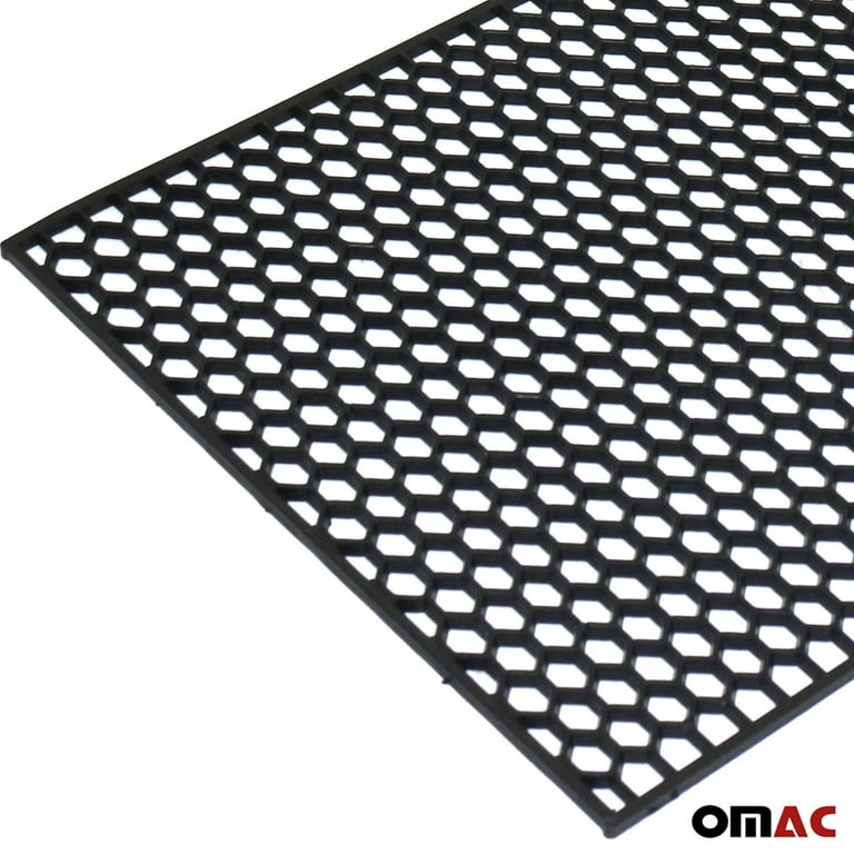 39.37''x 9.44'' Trimmable Black ABS Plastic Honeycomb Mesh Grill