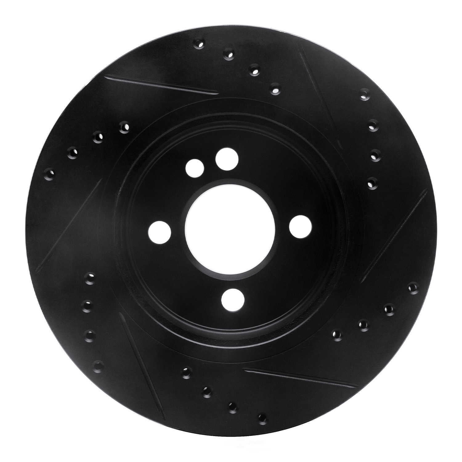 Dynamic Friction Company 633-32004L DFC Brake Rotor - Drilled And Slotted - Black