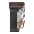 thumbnail image 3 of Home Wall Decorative Antique Brass Hardware 8 Hook Coat Rack - Black, 3 of 7