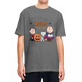 thumbnail image 3 of Camiseta de Peanuts, Charlie Brown y Snoopy, camisetas de truco o trato, camisetas de manga corta, camisetas de verano de algodón, ropa de gran tamaño con cuello redondo, 3 of 5