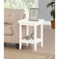 thumbnail image 2 of Convenience Concepts Ledgewood Table d'Appoint Carrée en Bois Blanc, 2 of 5