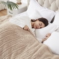 thumbnail image 5 of Westinghouse Electric Blankets Heated Throw Soft Cozy Sherpa Heating Blanket, 10 Heat Settings & 1-12 Hours Time Setting Camel Printing 62x84in,Camel, 5 of 7