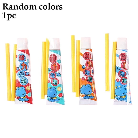 Lttoisl Magic Bubble Glue Kit, DIY Unbreakable Blowing Bubbles with Straw, Colorful Pliable Bubble Glue Toy for Kids, Extended Indoor & Outdoor Playtime Fun, School Science Projects