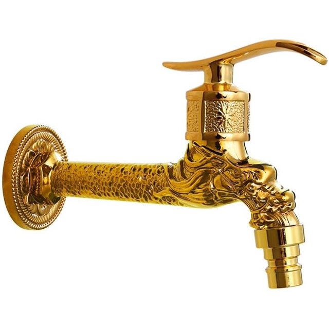 Grifo de lavadora de cobre de cuatro puntos y apertura rápida para mujer, juego de pistola rociadora de lavado para mujer, dorado, largo, grifo de lavadora