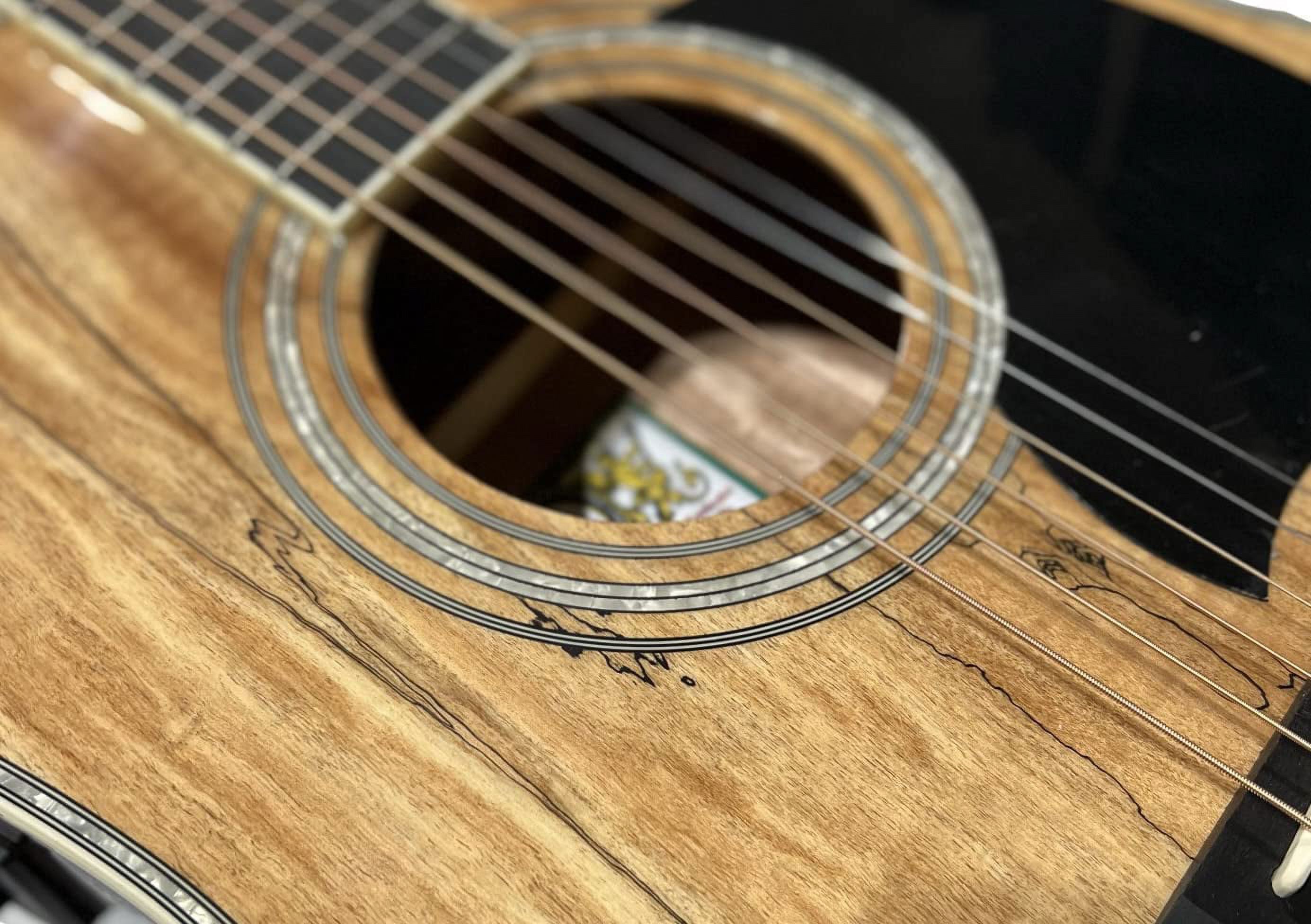 Oscar Schmidt Dreadnought Acoustic Electric Guitar - Spalted Maple - OG2CESM