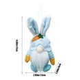 thumbnail image 3 of Byujiro Easter Bunny Gnome Dwarf Doll Desktop Hanging Decoration Spring Holiday Shelf Elf for Mantel Display, Easter Basket Stuffers & Party Decorations, 3 of 6