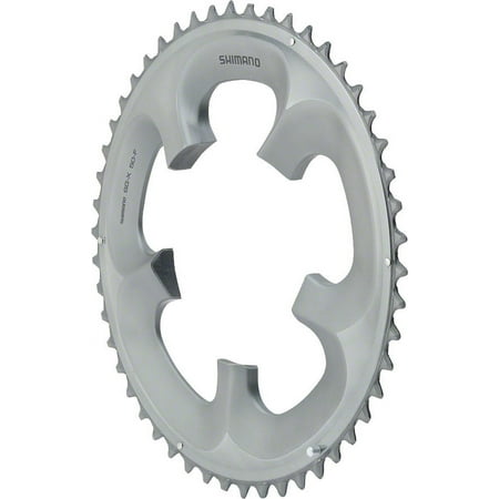 Shimano Ultegra 6700/6750 10-Speed Chainring - Silver Tooth Count: 50 Chainring BCD: 110