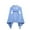 Blue, variant on Mikilon Kids Sleeping Robe Size 7-14 Years Hooded Flannel Printed Fashionable Bathrobe