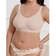 thumbnail image 6 of LWP Womens Seamless No Underwire Wavy Bras Full Coverage Everyday Comfort Smoothing for Women, 6 of 7