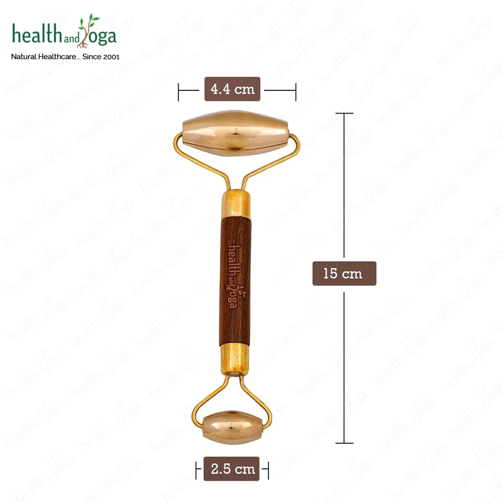 SoulGenie Kansa Face Roller - Premium Bronze Face Massager
