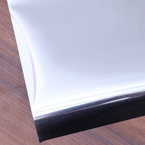 FENGGUIQU Plated Silver Window Stickers Sun Block Thermal Insulation for Home Office
