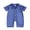 Orange, variant on Cenuakty Baby0-24M Jumpsuit Casual Short Sleeve Lapel Collar Contrast Line Button Up Romper Footless Newborn Pajamas