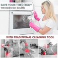 thumbnail image 3 of Electric Spin Scrubber with 5 Replaceable Heads for Bathtub, Tile, and Floor Cleaning, 3 of 5