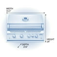 thumbnail image 3 of Napoleon Built-In 700 Series 32-Inch Natural Gas Grill w/ Infrared Rear Burner & Rotisserie Kit - BIG32RBNSS-1, 3 of 6