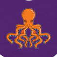 thumbnail image 4 of Inktastic Orange Octopus Boys or Girls Baby Bib, 4 of 4