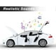 thumbnail image 4 of Toy Car S-Type Die-Cast Metal Model Car with Door Opening Lights and Sounds Pullback Car Toys for Boys and Girls Ages 3-12 (White), 4 of 4