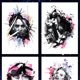 thumbnail image 3 of Etiquetas Engomadas Del Tatuaje Juego de 6 pegatinas desechables para tatuajes, tatuajes falsos impermeables para adultos (148x210 mm) Likrtyny Libre de BPA, 3 of 9