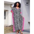 thumbnail image 6 of Edolynsa Women's Stylish Kaftan Dresses Maxi Beach Tops Long Caftan Loungewear Swimsuit Cover ups Summer Outfits Resort Wear House Wear, 6 of 7