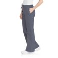 thumbnail image 4 of Landau Essentials Flare Leg Scrub Pants for Women: Classic Relaxed Fit, Drawstring/ Elastic Waist 8335, 4 of 6