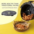 thumbnail image 4 of Intexca 5L Air Fryer, 1400W Oil-Free Cooker with 8 Preset Modes, Dual-Knob Temp & Timer Control, Non-Stick Basket, Recipe Book Included for Healthy Family Meals, 4 of 5