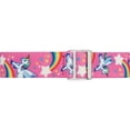 thumbnail image 3 of Girls Time Machines Pink/Rainbows & Unicorns Watch, Elastic Fabric Strap, 3 of 4