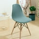 thumbnail image 3 of Funda de asiento de silla Shell de estilo moderno de mediados de siglo para hogar, hotel, funda de jacquard suave verde, 3 of 8