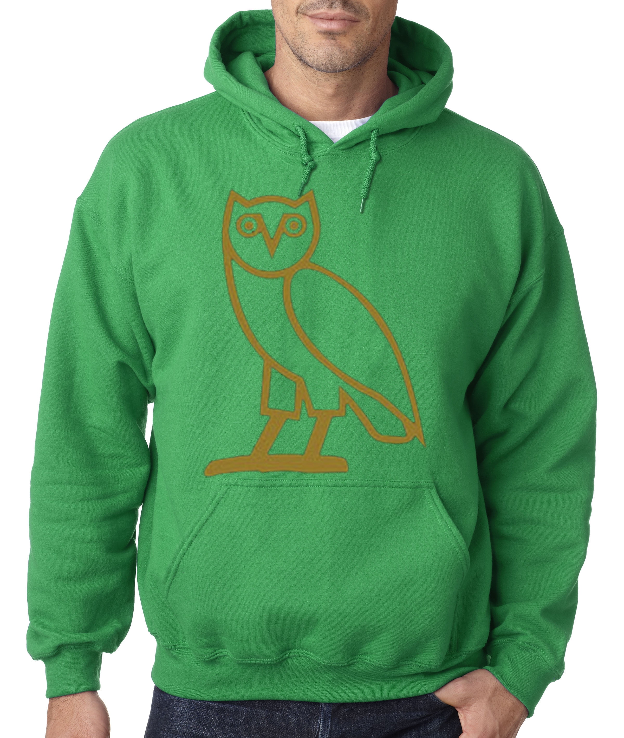 drake owls hoodie green