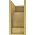 thumbnail image 4 of 9"W x 18"D x 18"H Classic Mediterranean Rough Cedar Woodgrain TimberThane Corbel, Primed Tan, 4 of 6