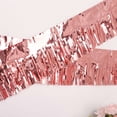 thumbnail image 2 of Efavormart 16ft Metallic Blush/Rose Gold Foil Tassel Fringe Backdrop Banner, Tinsel Garland Decor, 2 of 11