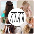 thumbnail image 2 of 2pcs Hair Clips For Women Tassel Ribbon Bowknot Hair Clips With Long Tail Women Hair Clip For Girl Solid Hair Clips Long Hair Accessories Barrettes Hair Clips With Bow Hair for Little Girls, 2 of 8