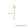 thumbnail image 2 of 500Pcs Eye Pins Jewelry Findings Eye Pins 18mm Iron Eye Pins for Jewelry Making 21 Gauge Gold, 2 of 6