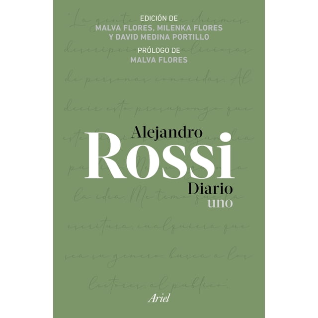 Libro Alejandro Rossi. Diario Uno Tapa Blanda, Autor Alejandro Rossi, Editorial Ariel Mexico