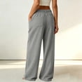 thumbnail image 6 of ClodeEU Women's Corduroy High Waist Wide Leg Pants,Casual Loose Trousers with Pockets ,Women's Plus M, 6 of 7
