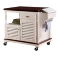thumbnail image 4 of 2-door Kitchen Cart Cherry and White, 4 of 4