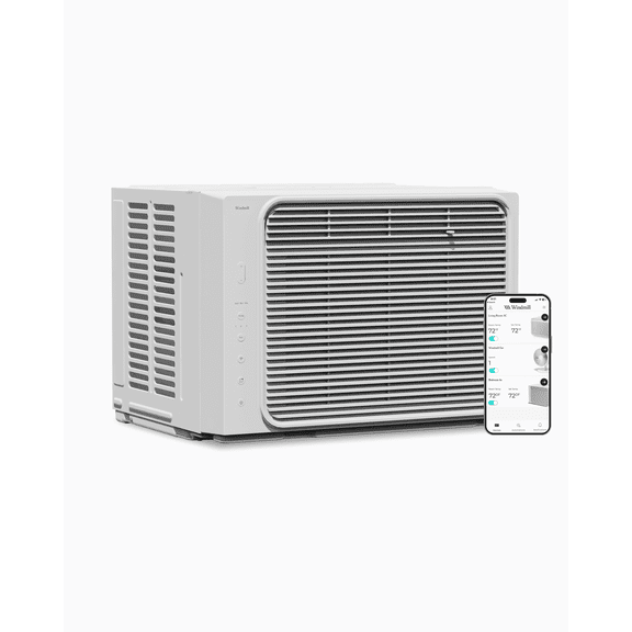 Windmill 5,000 BTU Window Air Conditioner - Lite Series - Quiet & Smart, Cools up to 150 Sq. Ft. - App/Wi-Fi, Remote Control, Voice