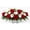 Red, variant on Honmine Artificial Cemetery Saddle Flower Arrangement, Outdoor Grave Memorial Saddle Spray with Foam Base, for Headstone Coffin Urn Outdoor Decoration Tombstone