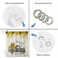 thumbnail image 5 of Country Kitchen Sunflowers Bathroom Shower Curtains with 12 Hooks Polyester Waterproof Shower Curtain for Stalls and Bathtubs Rustic Truck Vintage Farmhouse Decorative Bathroom Curtain 48x72 Inches, 5 of 8