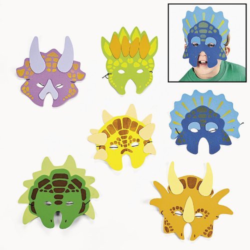 Dinosaur Mask Assortment (12 pc)