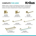 thumbnail image 6 of KRAUS Ventus Bathroom Shelf Towel Rack with Towel Bar in Brushed Gold, 6 of 9