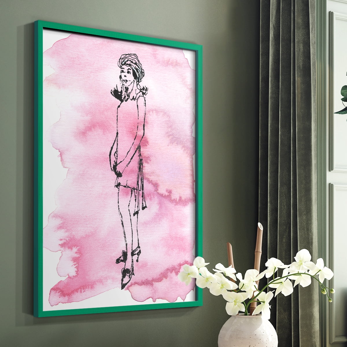 60's Fab II in Paper Solid Wood 8 x 10 Framed Print