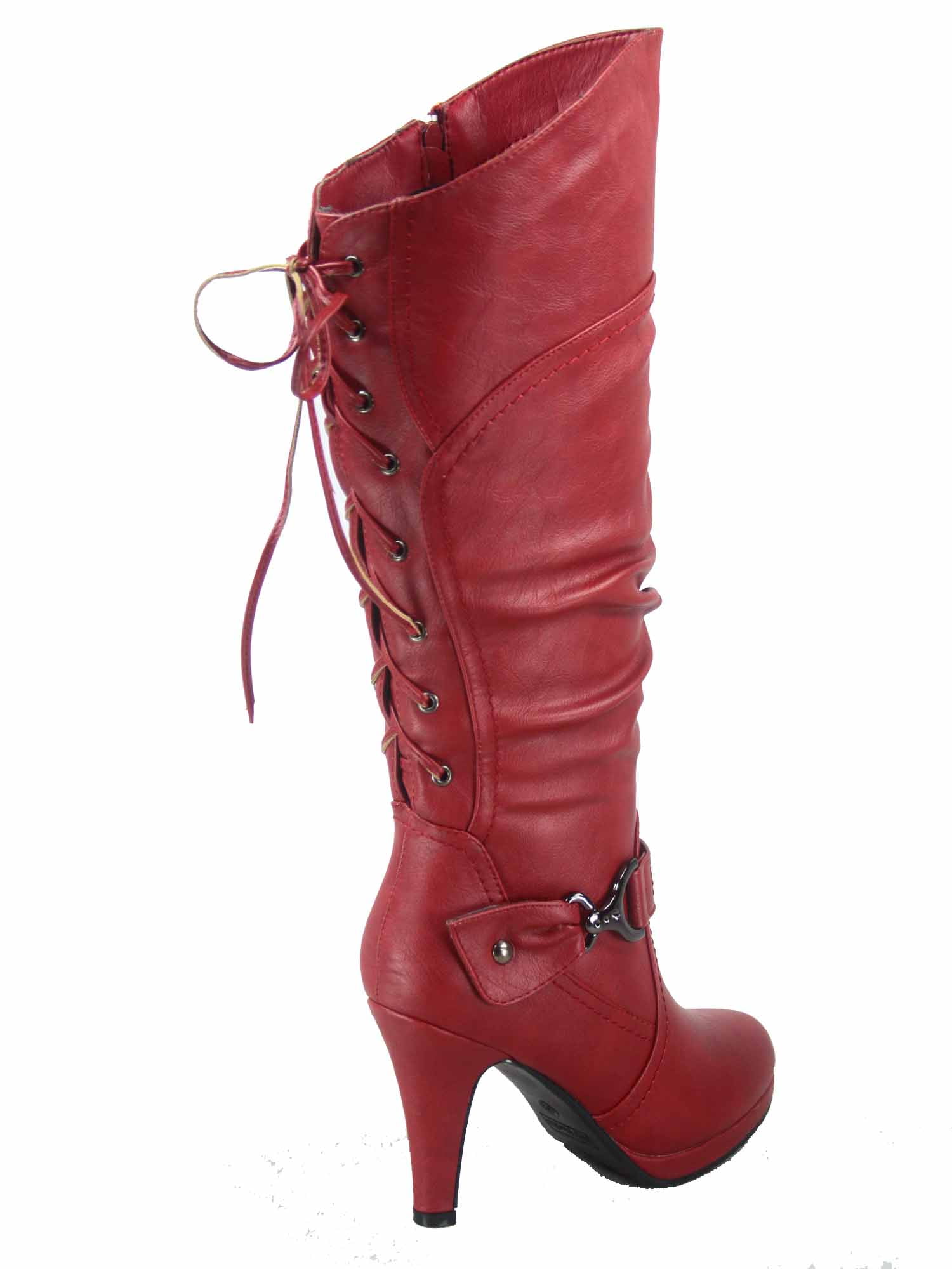 B91xZ Knee High Boots Women Over Knee Long Boots with Thick