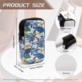 thumbnail image 6 of SEANATIVE Zipper Eyeglass Case for 2 Pairs of Glasses, Lightweight Glasses Case Dual Compartment Sunglasses Pouch Portable Travel Eyewear Holder Bag for Men Women, Sea Turtle Starfish Blue White, 6 of 7