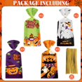 thumbnail image 4 of 50 bolsas para dulces de Halloween Litmitfu con cierre, 13x28 cm, paquete de 50, 4 of 7