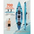 thumbnail image 2 of KFFKFF 2-Person Inflatable Kayak with 700LBS Weight Capacity for Recreation, 2 of 9